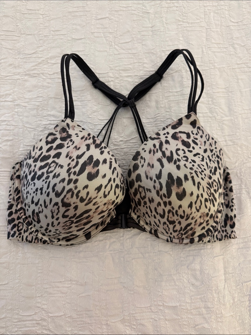 Victoria's Secret Leopard-Print Padded Push-Up Bra in Leopard Print 36DD